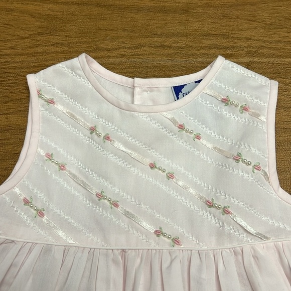 Carriage Boutique pink embroidered dress size 3M - Picture 6 of 6